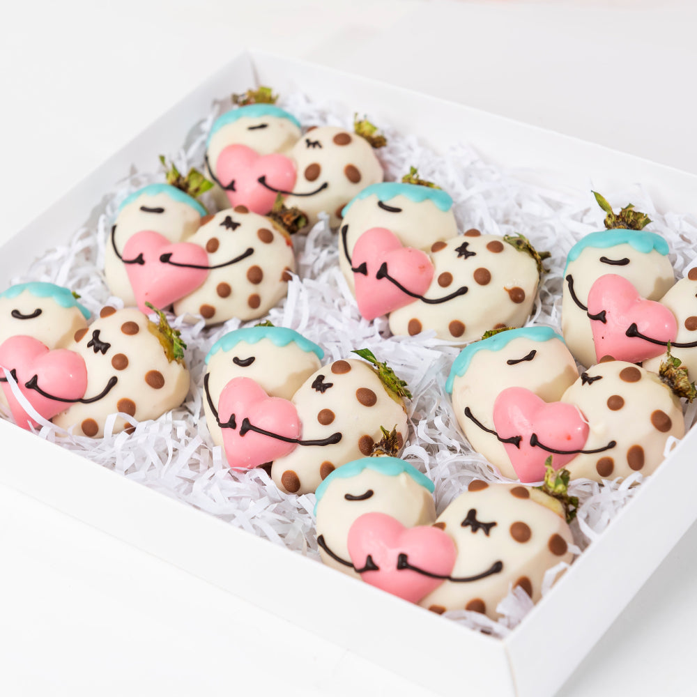 Hugging Chocolate Covered Designer Strawberries