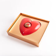Chocolate Heart with Hot Chocolate Bomb