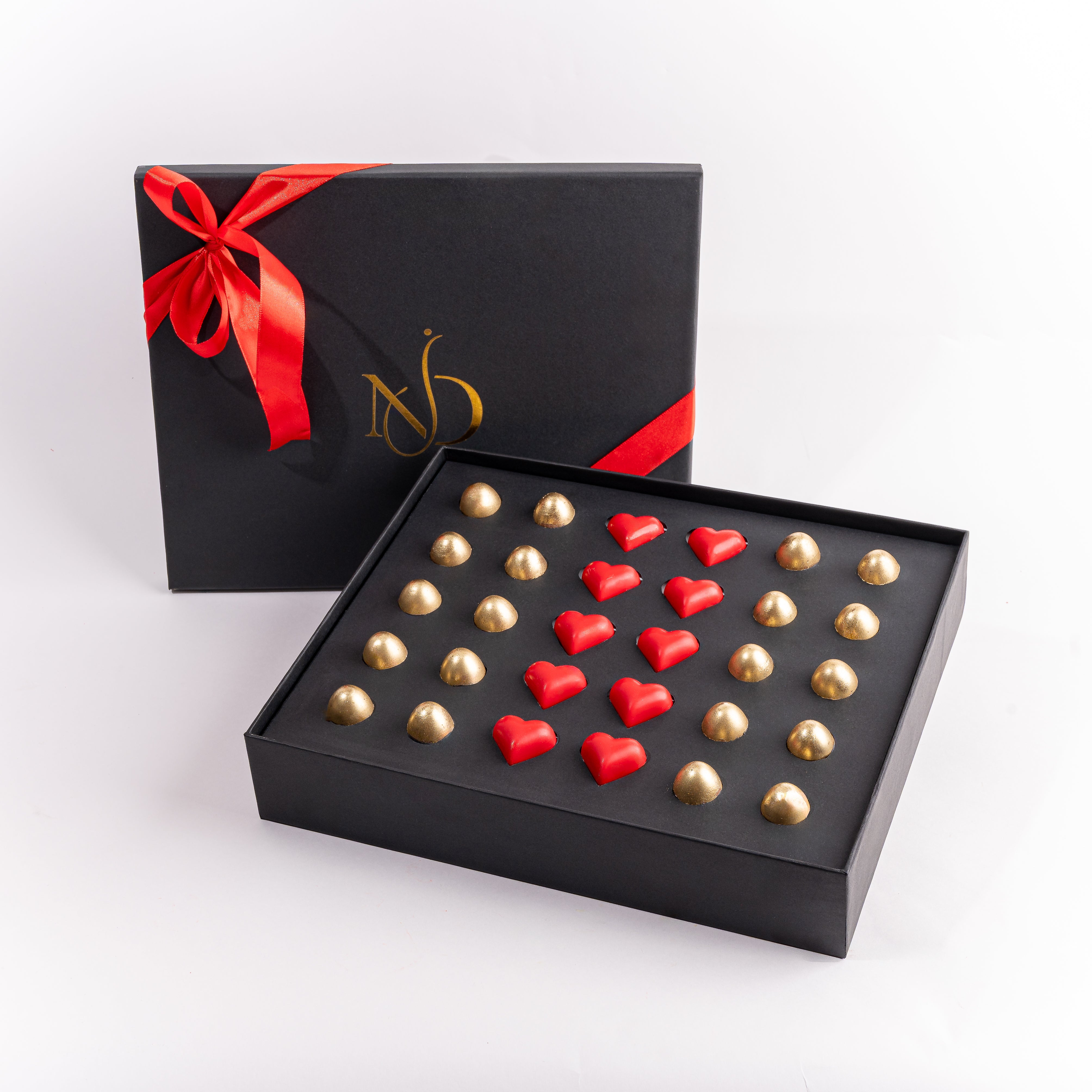 30x assorted milk and red chocolates