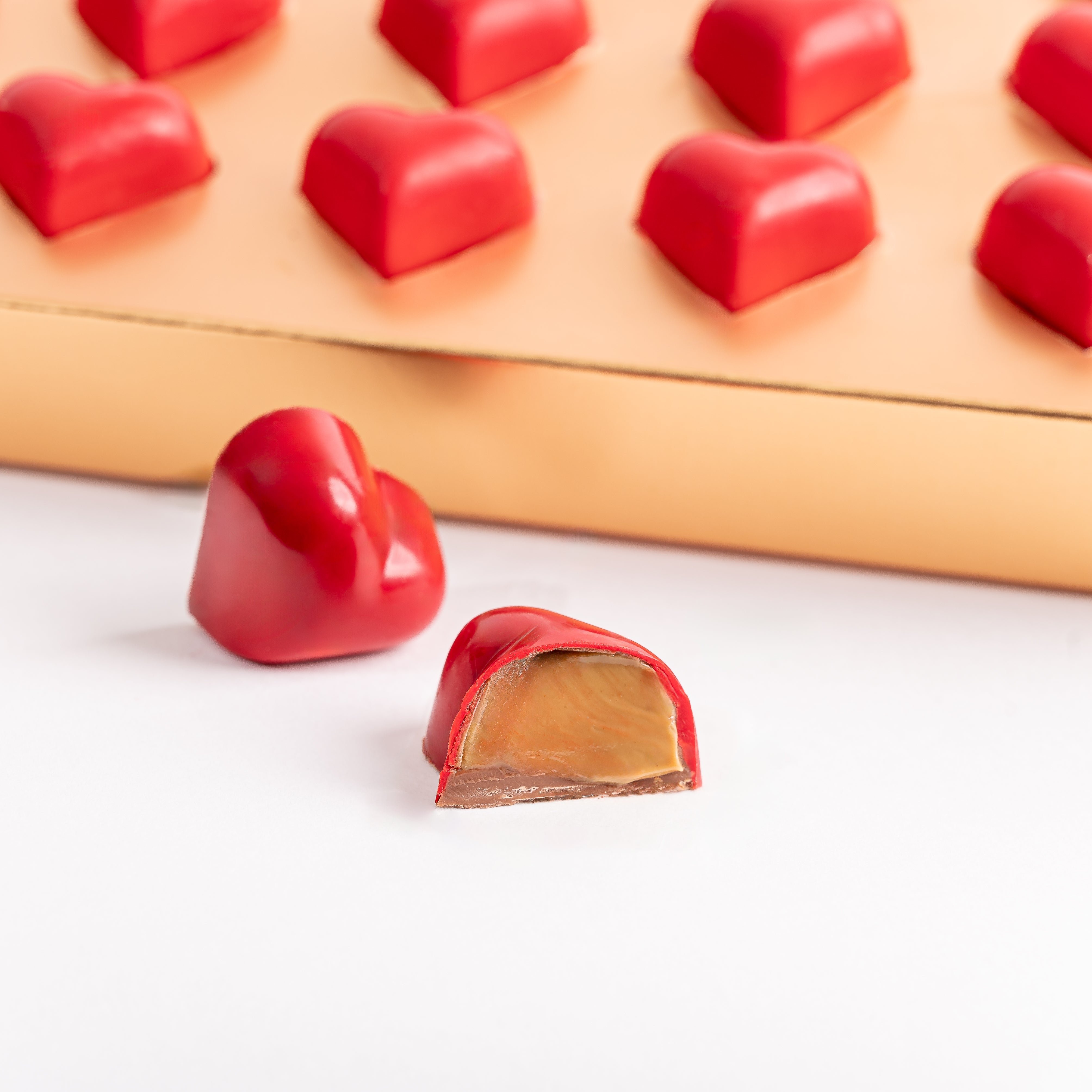 30-Piece Luxury Ruby Heart Chocolate