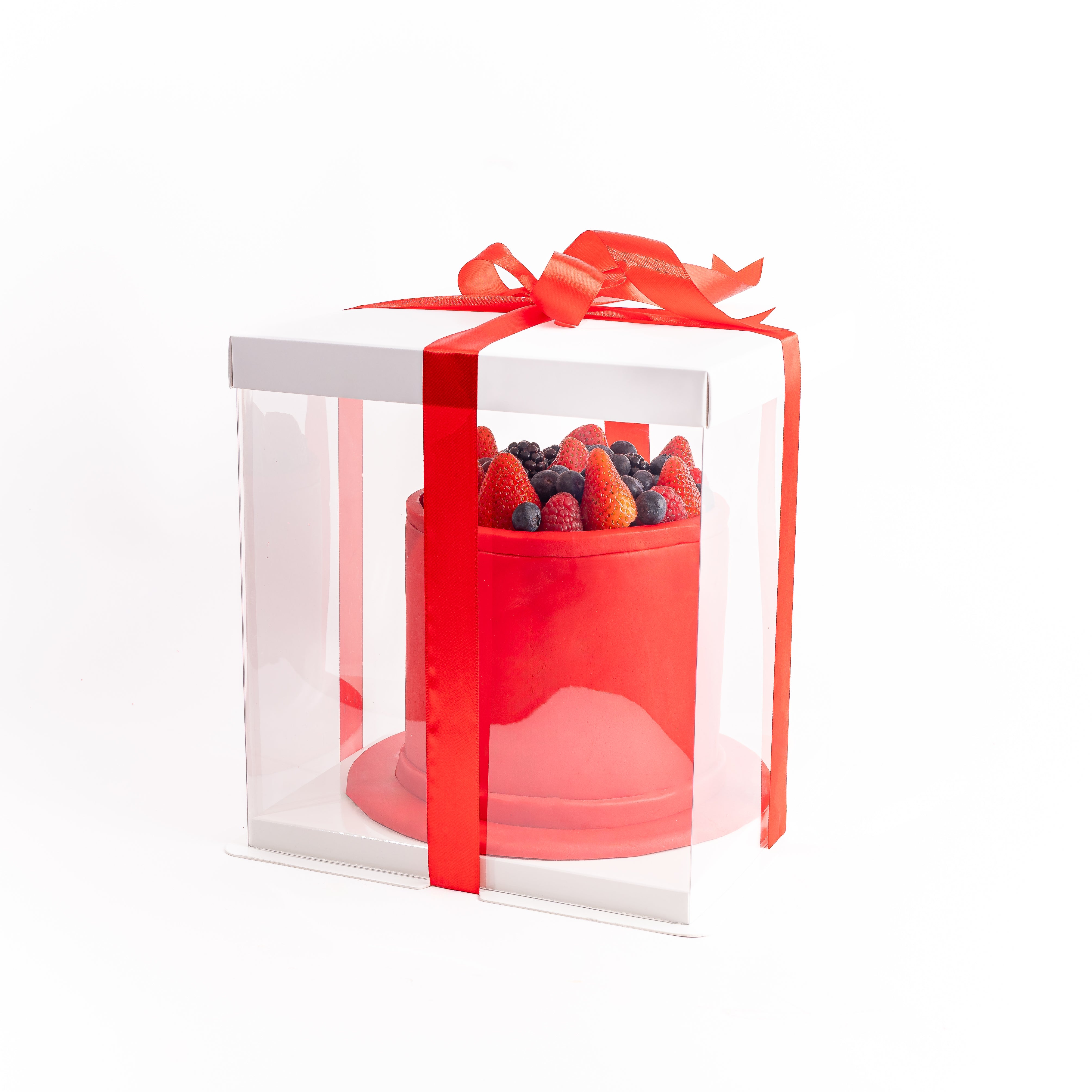 Fresh Summer Berries & Signature Red Fondant