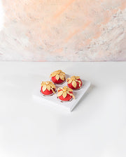 Red And Golden Chocolate Baubles
