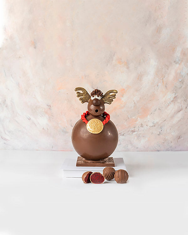 3D Belgian Milk Chocolate Reindeer