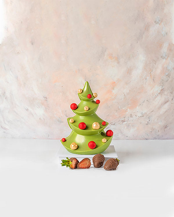 Green and Red Christmas Tree