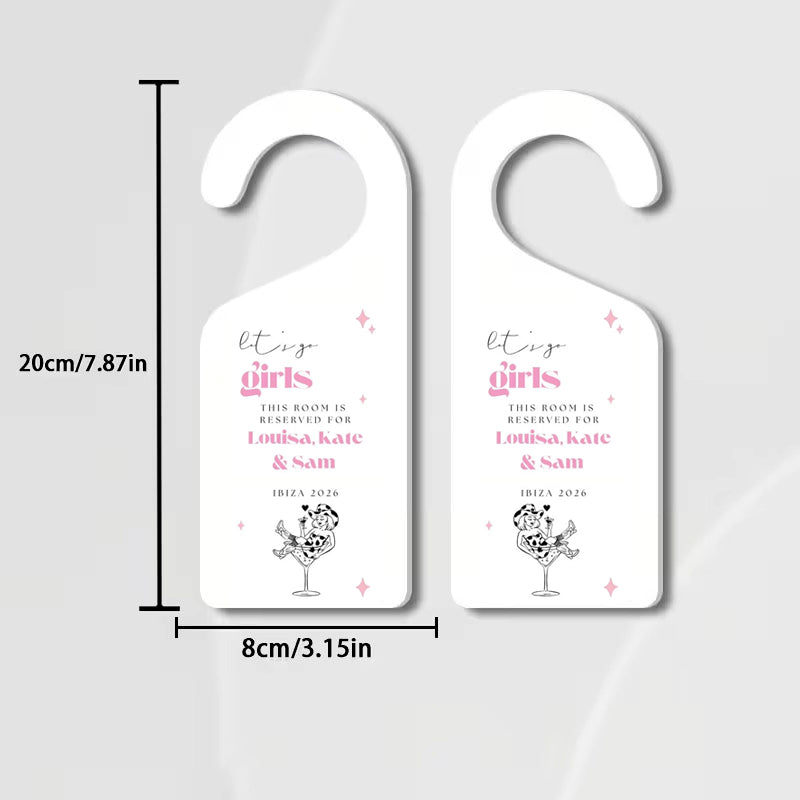 Personalised Acrylic Door Hanger