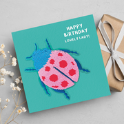 Ladybug, Birthday Greeting Card, Redback