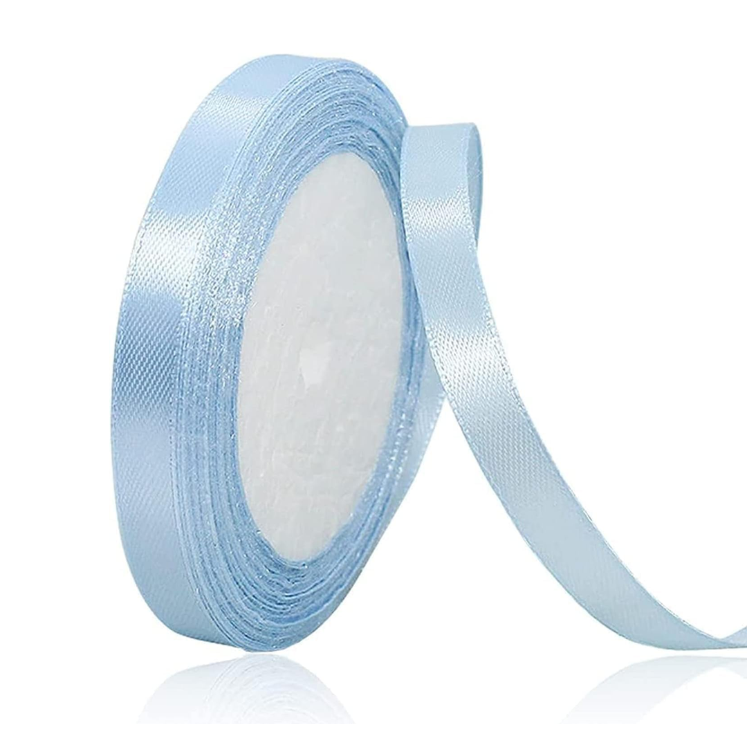Light Blue Satin Ribbon - 25 Yards Length
