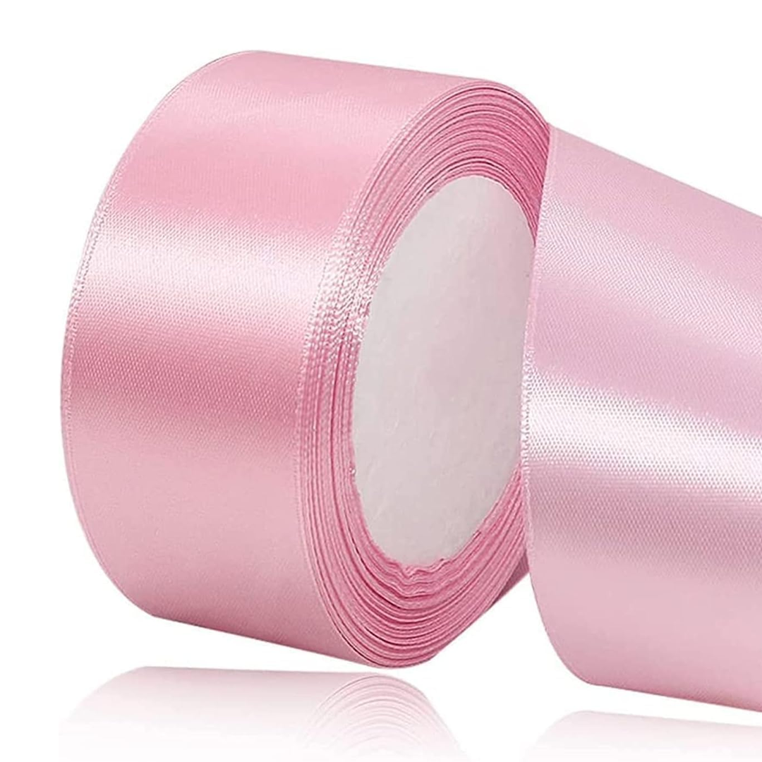 Light Pink Satin Ribbon - 25 Yards Length