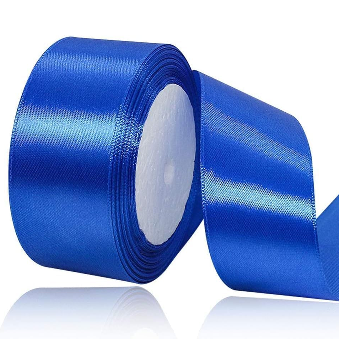 Royal Blue Satin Ribbon - 25 Yards Length