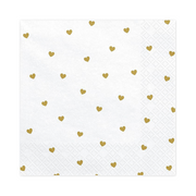 Napkin Hearts | White