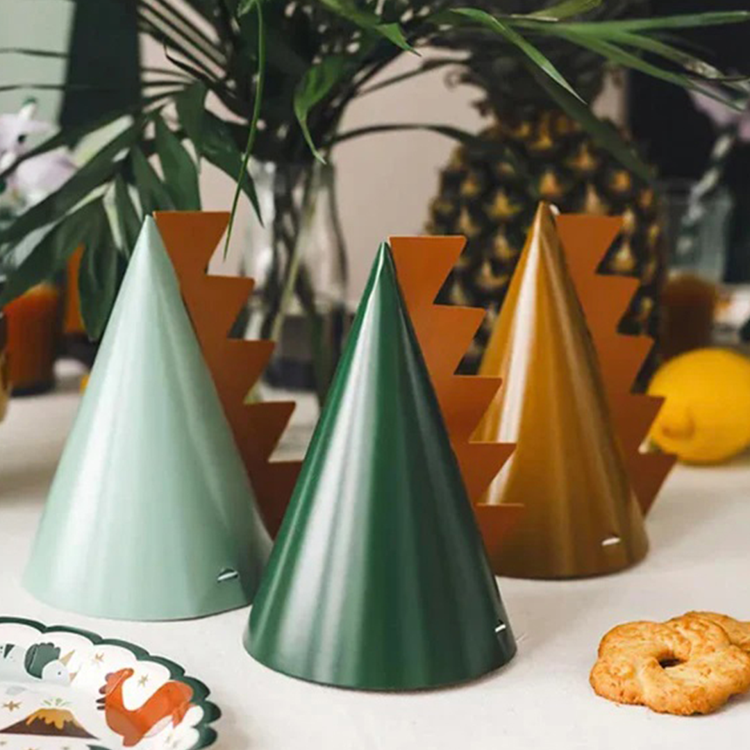 Party hats Dinosaurs 6 Pack