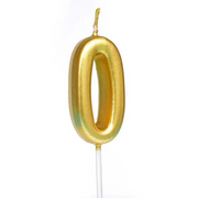 Number Candle - Gold