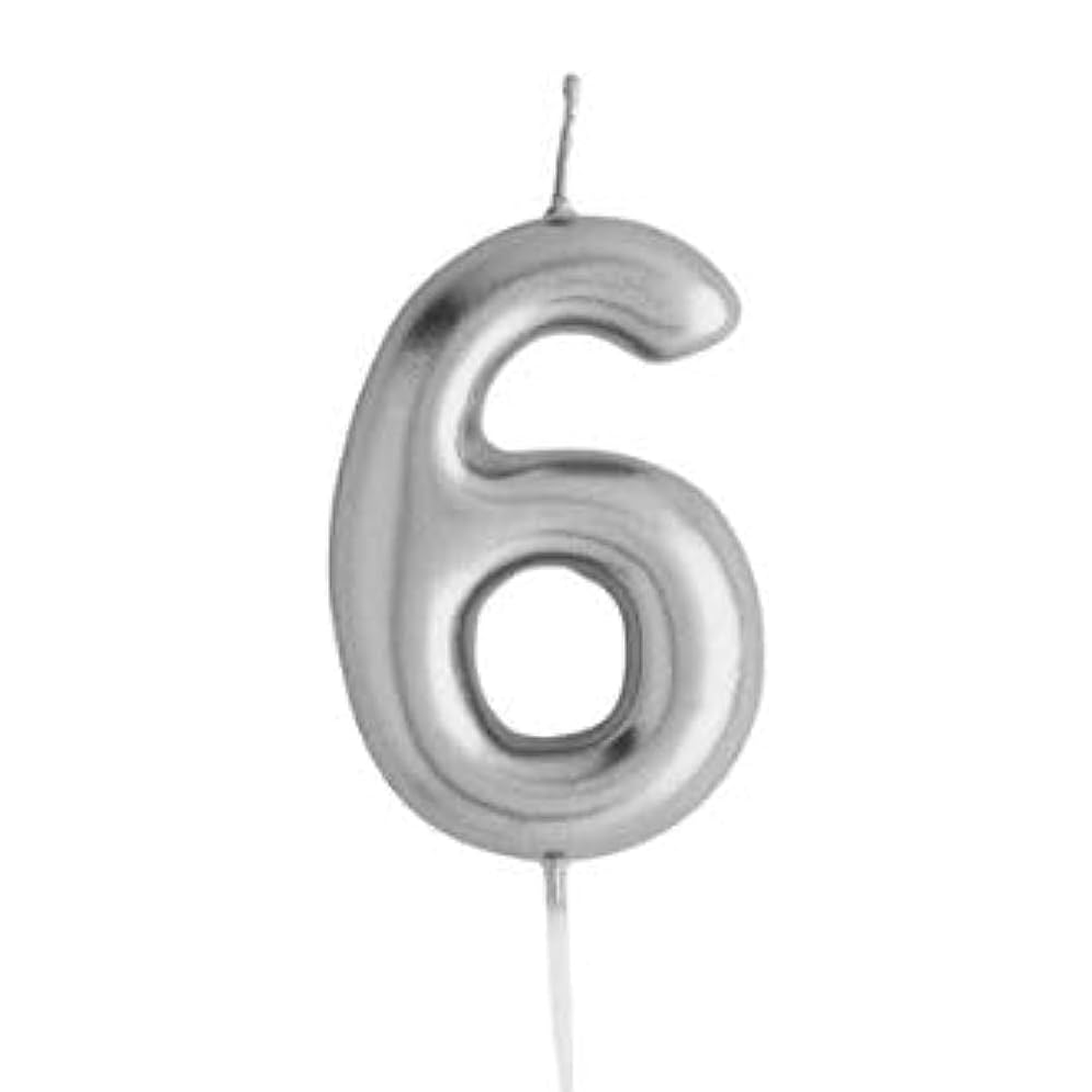 Number Candle - Silver