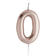 Number Candle - Rose Gold
