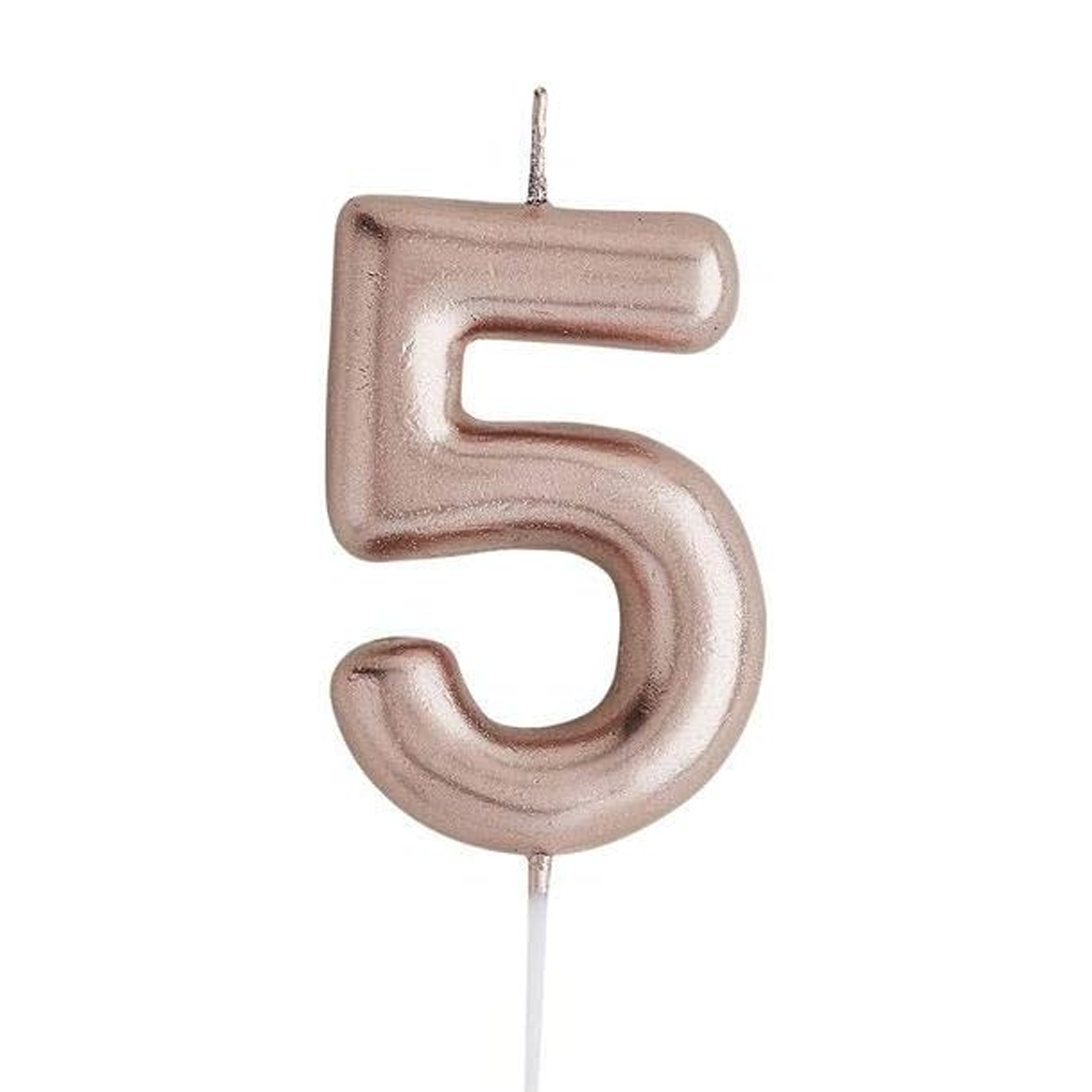 Number Candle - Rose Gold