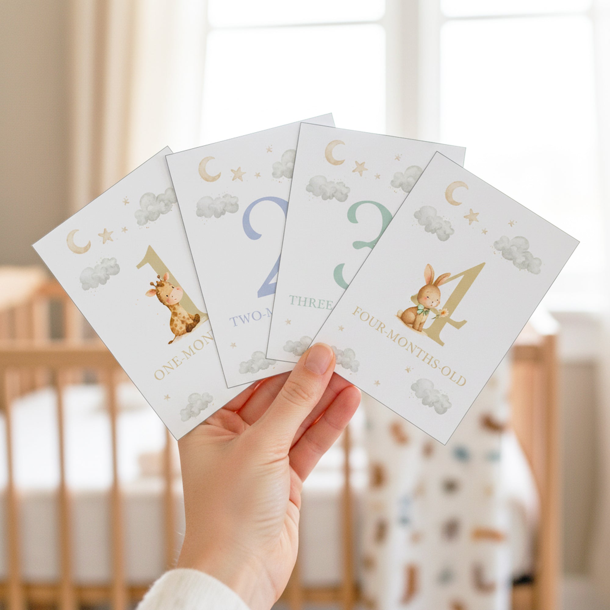 Baby Milestone Cards - Baby Woodland Animals