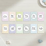 Baby Milestone Cards - Geometric