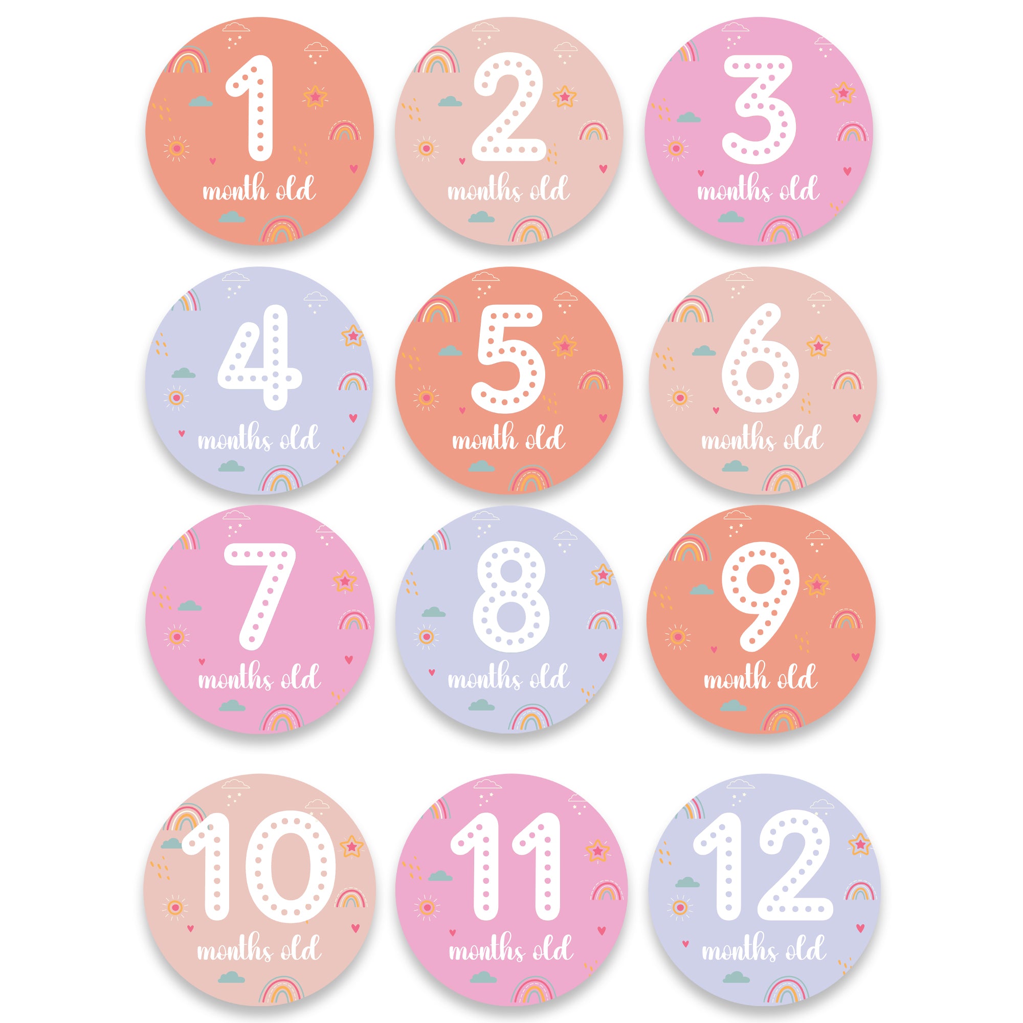 Baby Milestone Discs - Rainbow Dreams