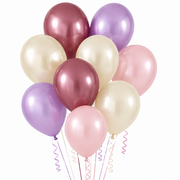 Vintage Pastel Balloon Bouquet, 9 Pcs