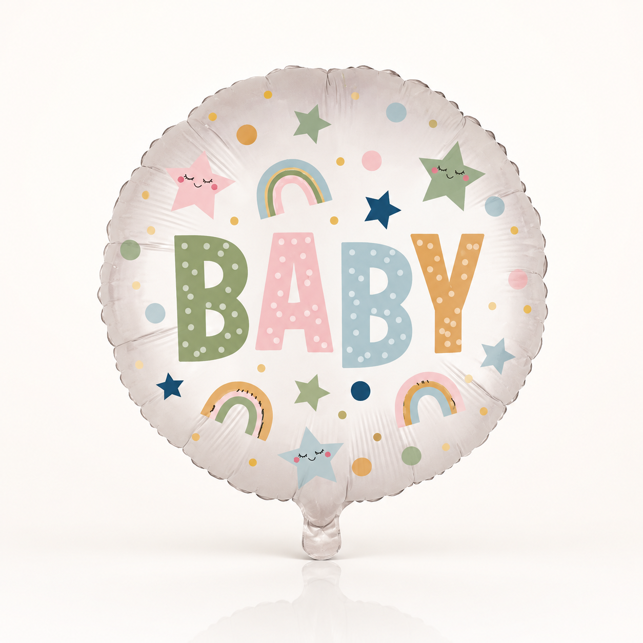 18" Satin Infused Natural Baby Balloon
