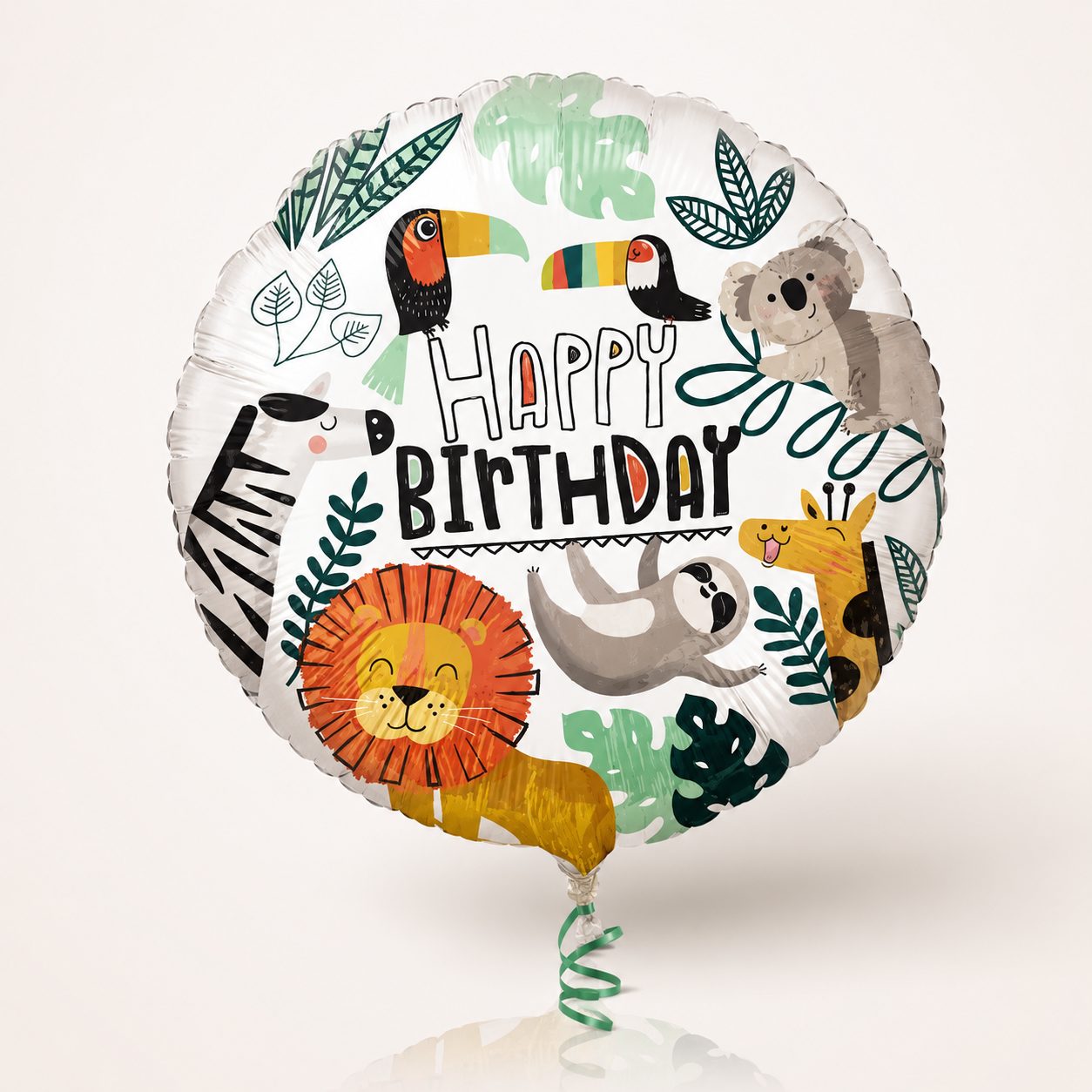 18" Get Wild, Birthday Foil Balloon
