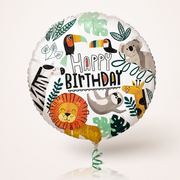 18" Get Wild, Birthday Foil Balloon