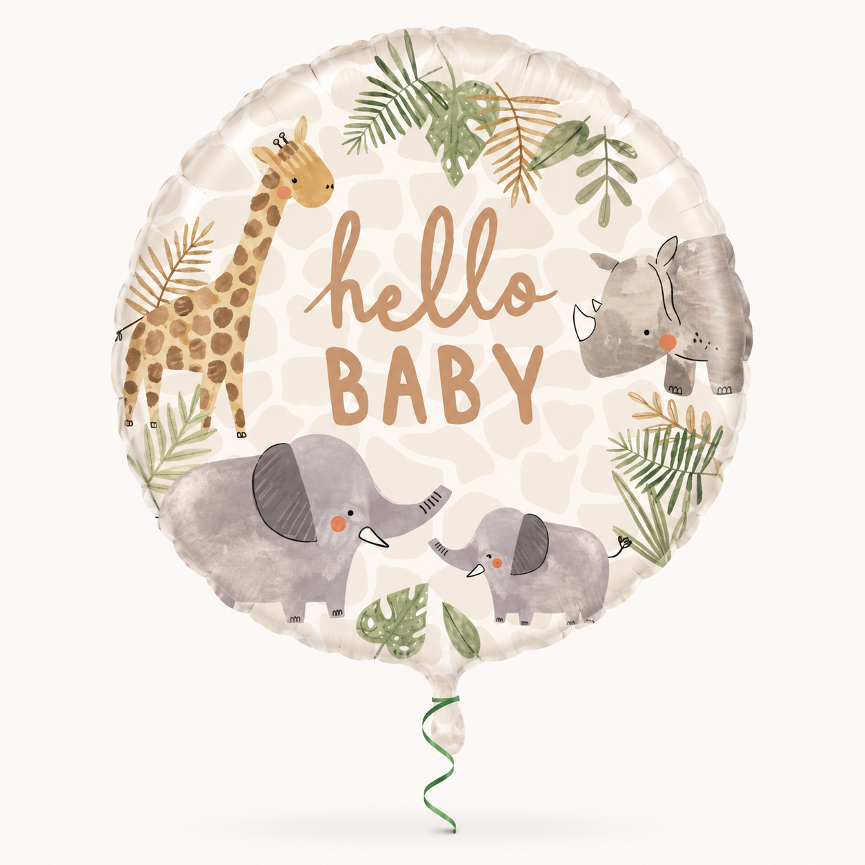 18" Soft Jungle Baby Foil Ballloon