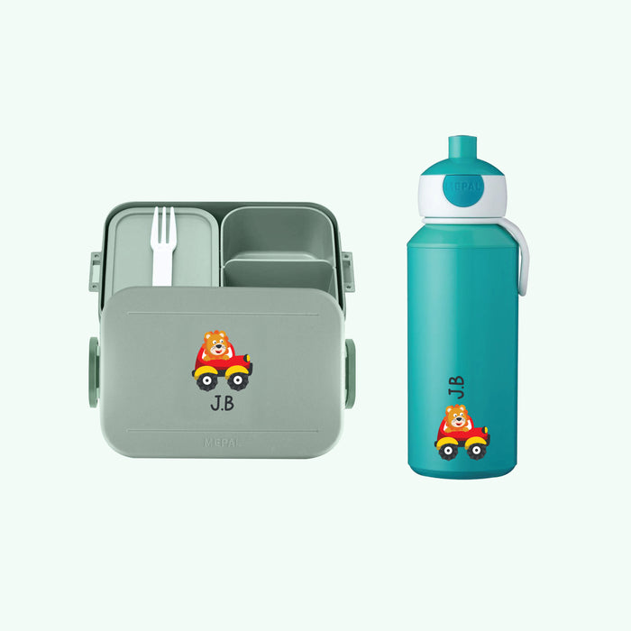 Small Bundle - Personalised Lunch Box with Personalised Water Bottle for Kids School