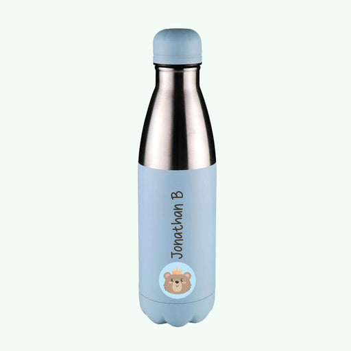 Personalised Bear Metal Insulated Drinks Bottle