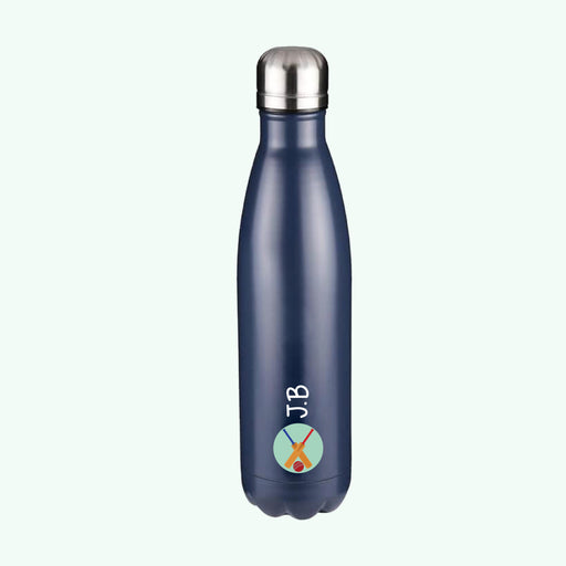 Personalised Cricket Metal Insulated Drinks Bottle for Kids