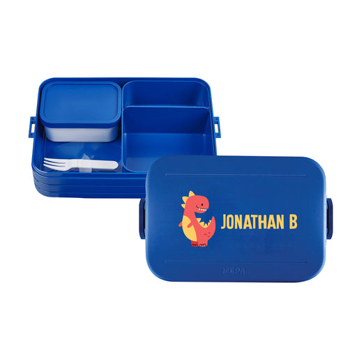 Large Bento Football Lunch box Take a Break - Vivid blue