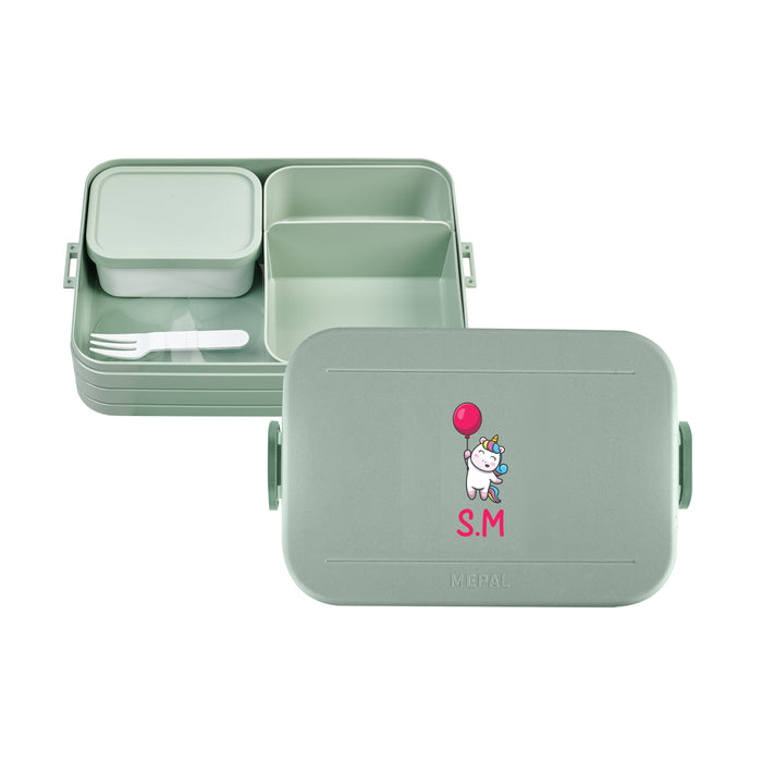 Large Personalised Lunch box Take a Break - Nordic sage