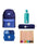 5 Pieces Back To School Bundle - Personalised Backpack, Water Bottle, Medium Lunch Box,pencil Case and 24 Pencils