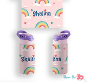 Rainbow Bliss - Personalised Water Bottle
