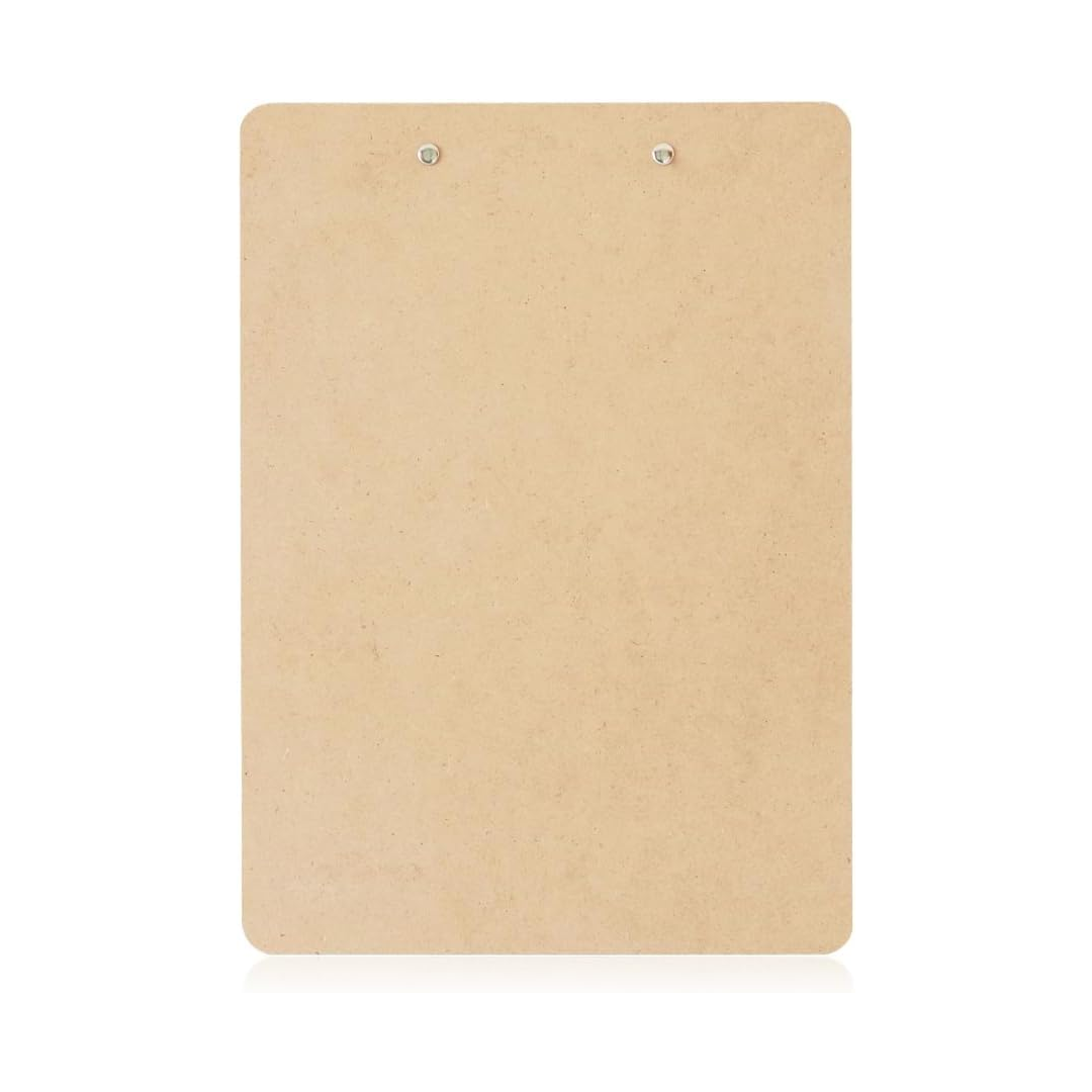 A4 Wooden Clipboard with Metal Clip – Hardboard Writing Pad