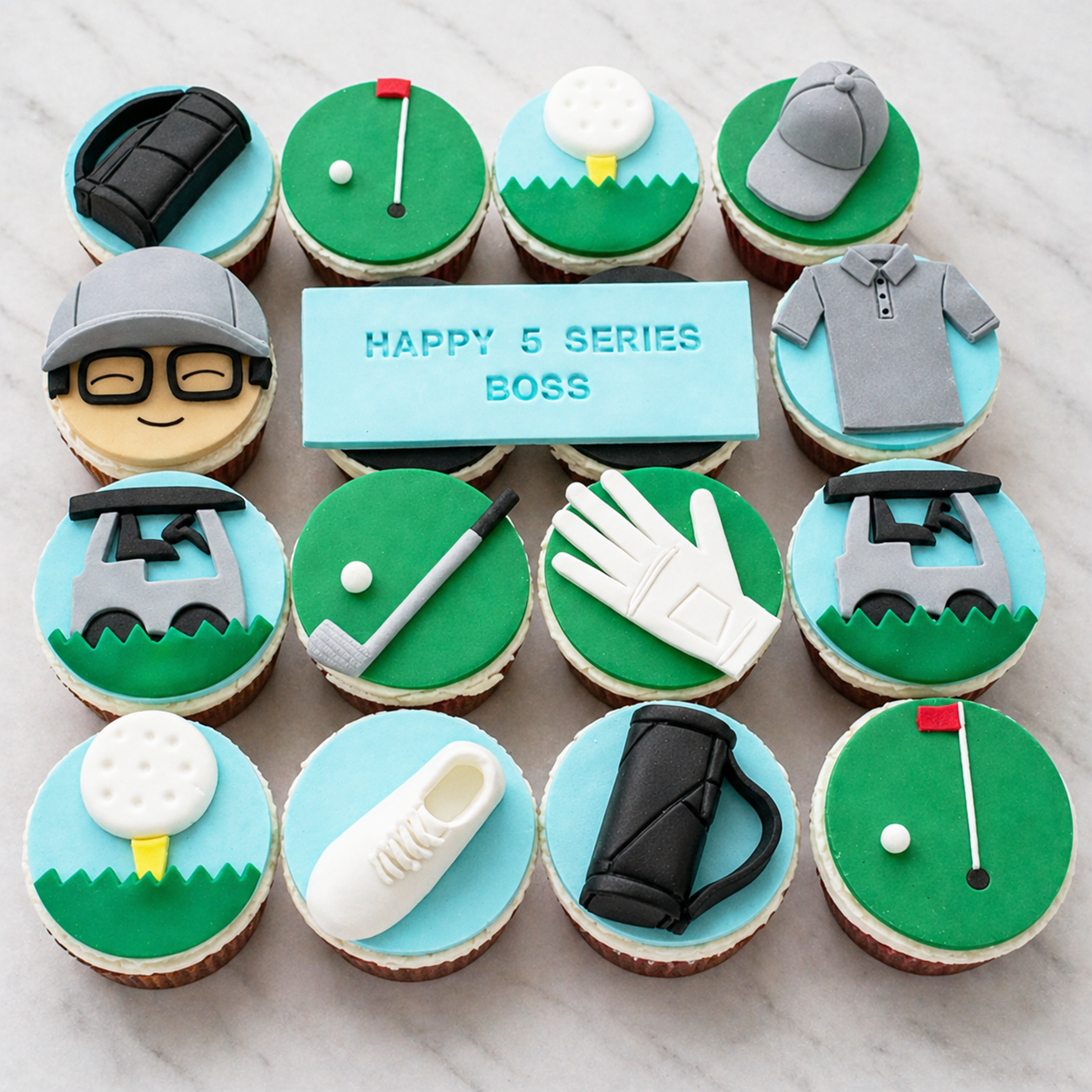 Golf Theme Cupcakes (12 Pieces)