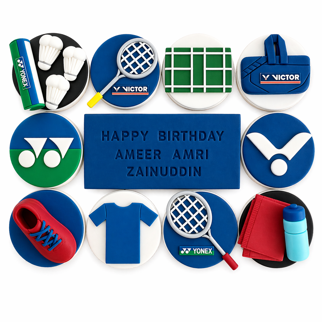 Badminton Theme Cupcakes – 12 Pcs