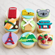 Travel Theme Cupcakes – 12 Pcs