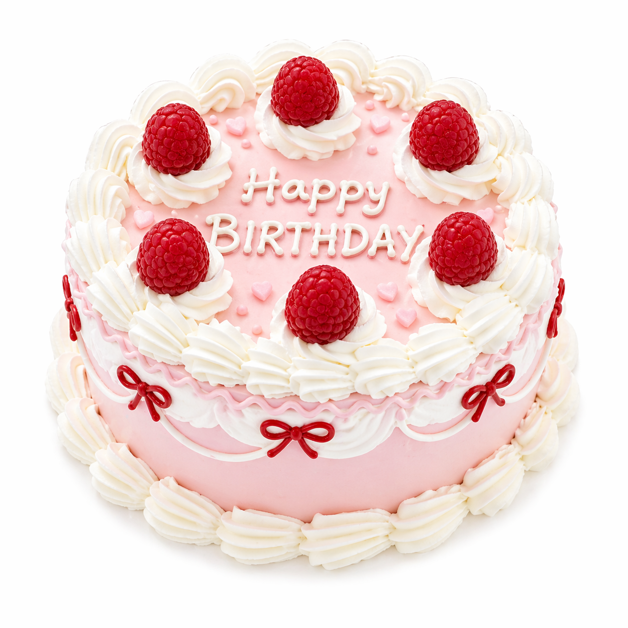 Vintage Raspberry Cake
