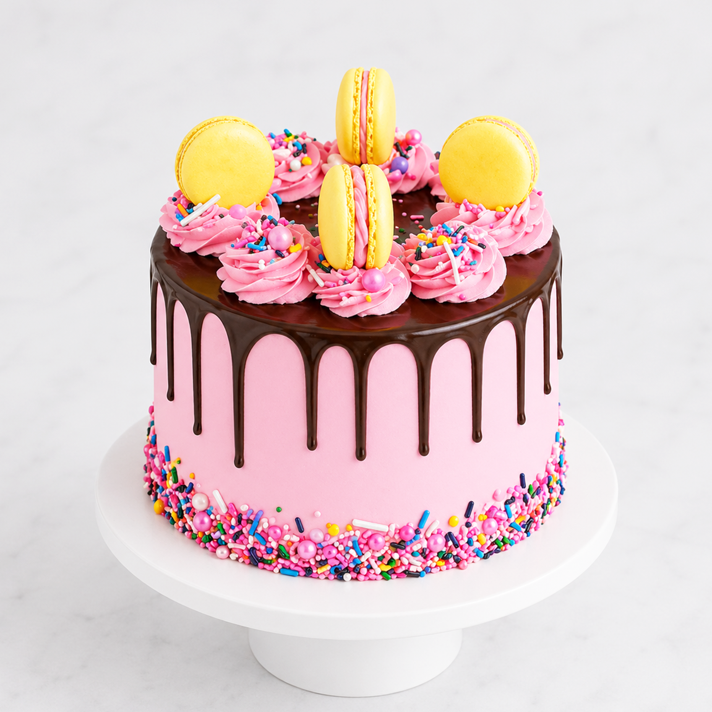 Whimsical Pink Cake