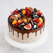 Fruit & Macaroon Crumble Cake
