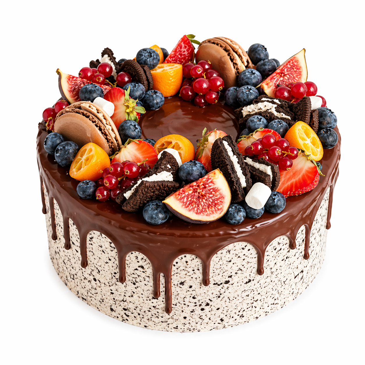 Fruit & Macaroon Crumble Cake