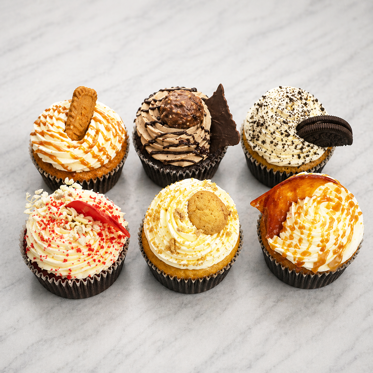 Box of 6 Assorted Cupcakes