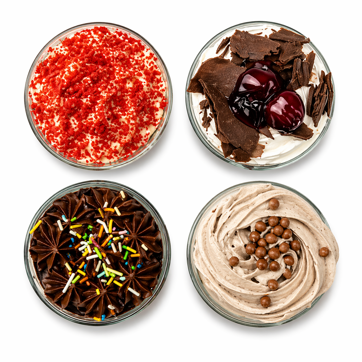 Box of 4 Assorted Cake Jars