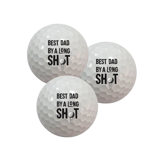 Best Dad By A Long Shot - Golf Ball Pack of 3