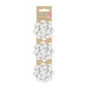 White Glittery Star Bow