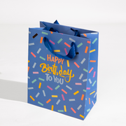 Birthday, Blue, Medium Gift Bag