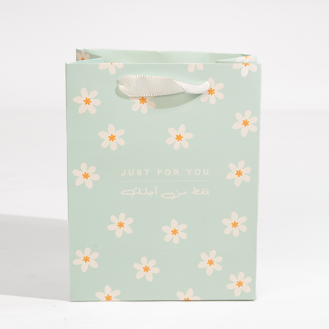 Just for you, Mint Green, Medium Gift Bag