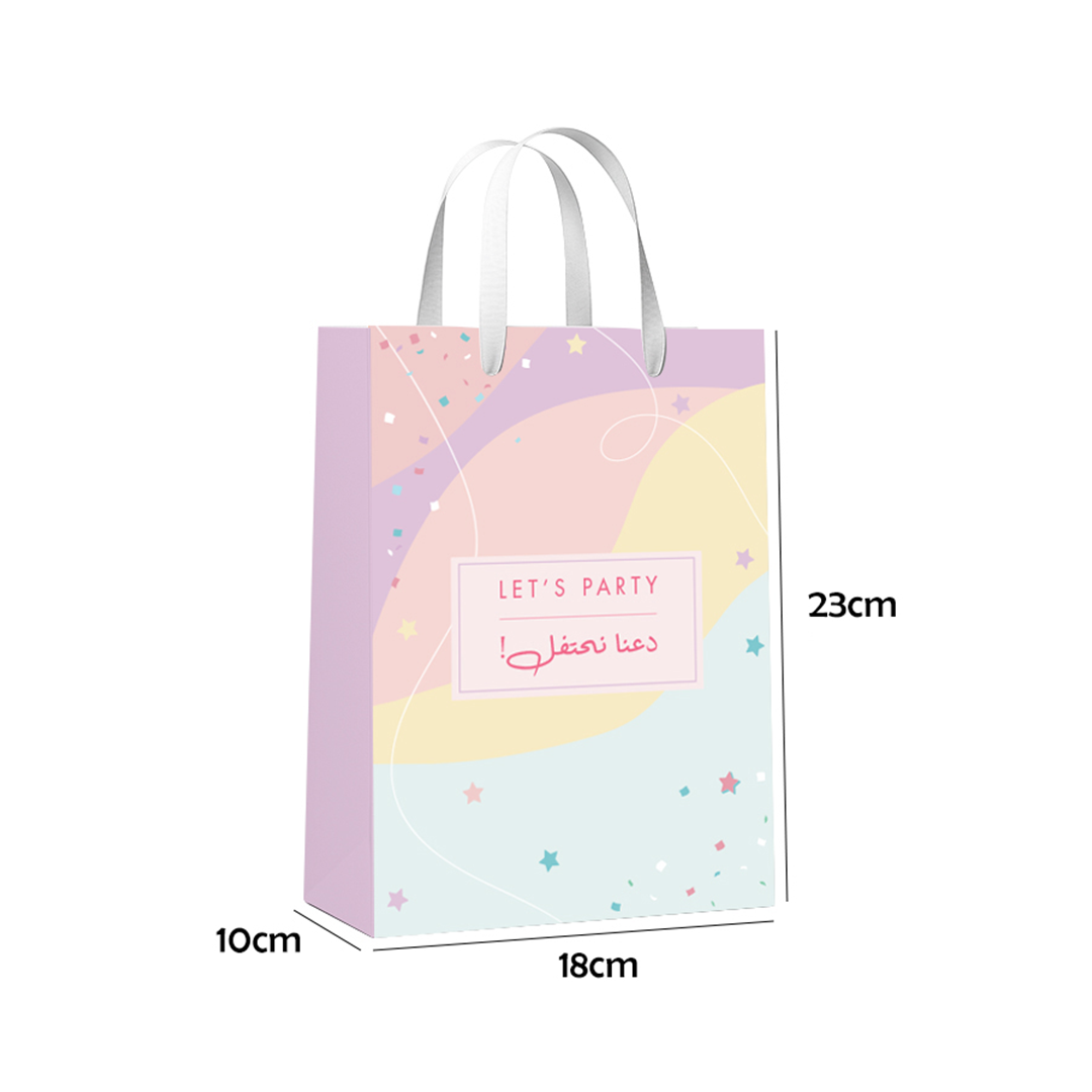 Lets Party, Purple, Medium Gift Bag