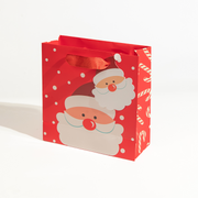 Happy Santa, Christmas Gift Bag, Extra Large Portrait